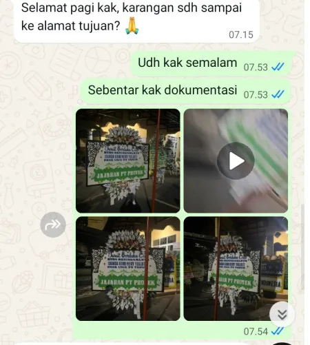 Pengiriman Papan Bunga Selamat Muara Karang