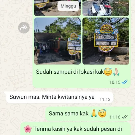 Pengiriman Papan Bunga Duka Muara Karang