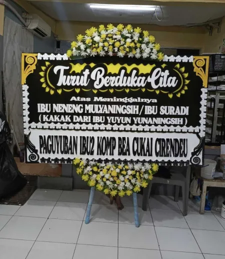 Papan Bunga Duka Muara Karang