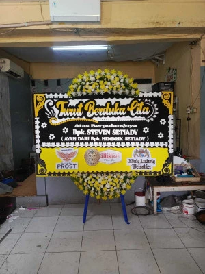 Papan Bunga di Muara Karang